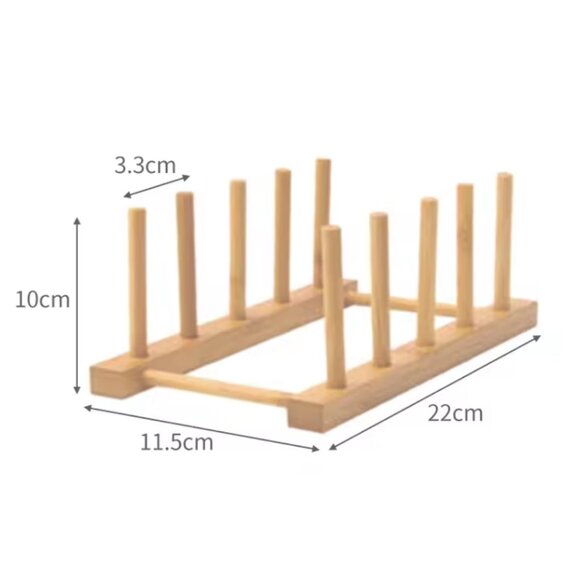 7/$25 Wooden dish rack - 5 slots BNIP - Picture 2 of 3